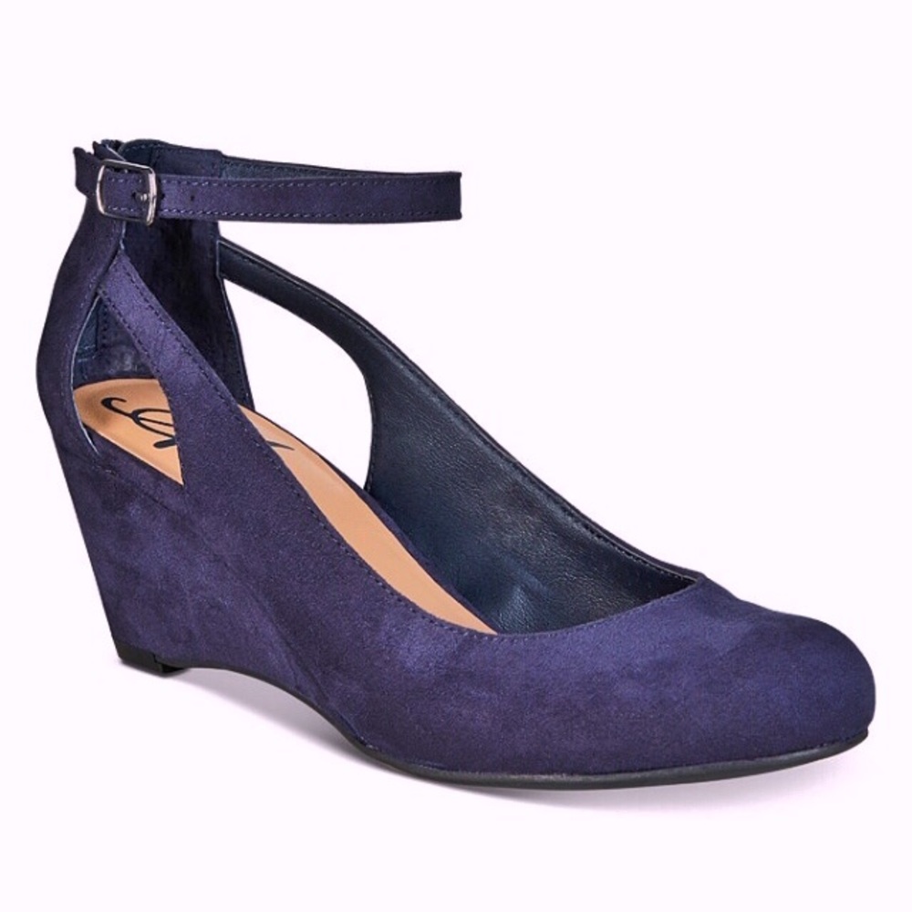 Make an offer! AMERICAN RAG Navy Mary Jane Wedges